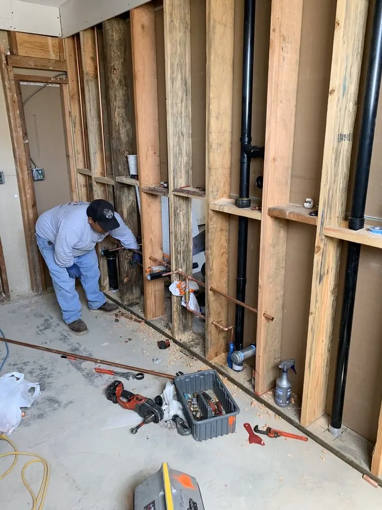 Commercial rough-in plumbing for Gas Line Repair in Hutchison
